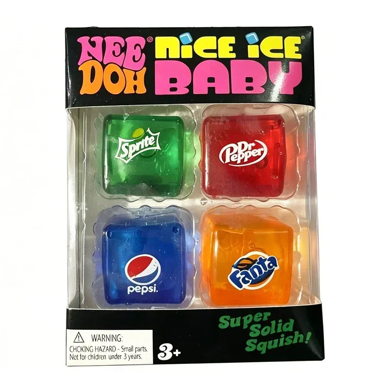 Squishy/// Schylling NeeDoh Nice Cube Sensory Squeeze Toy Super Squish Stress Relief Anxiety Sensory Tool Stress Reliever Toys