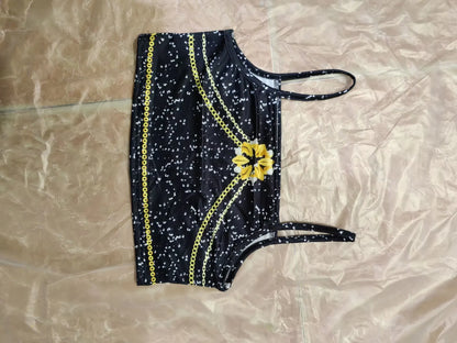 Kids Anime Cosplay Girl Costume Group Idol Singer Performance Show Black Golden Costume Child Halloween Party Clolthes Outfit