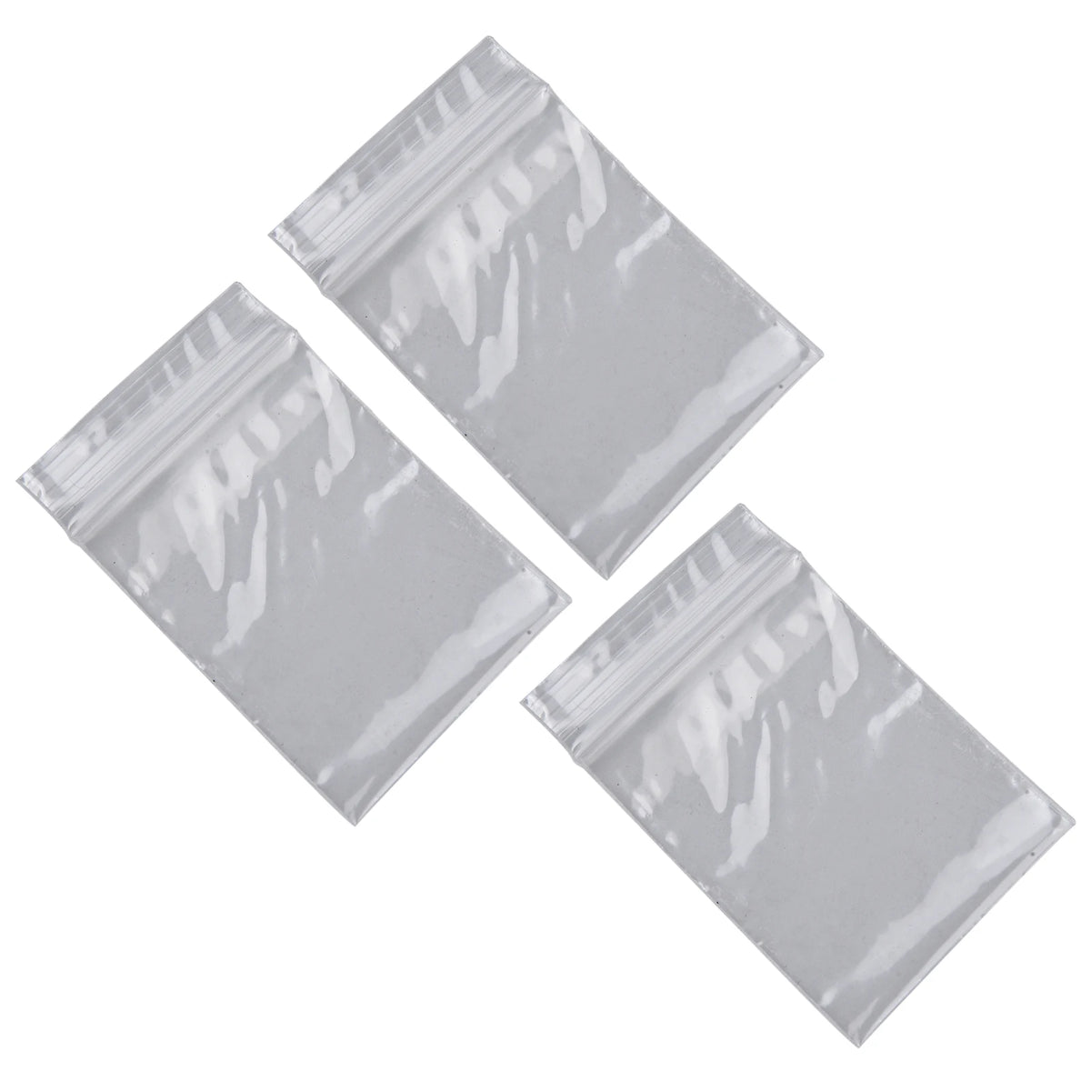 100Pcs Reclosable Clear Plastic Packaging Bags Strong Poly Zip Locks Baggies Grip Self Seal Resealable Baggy For Candy Packing