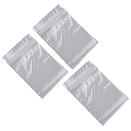 100Pcs Reclosable Clear Plastic Packaging Bags Strong Poly Zip Locks Baggies Grip Self Seal Resealable Baggy For Candy Packing