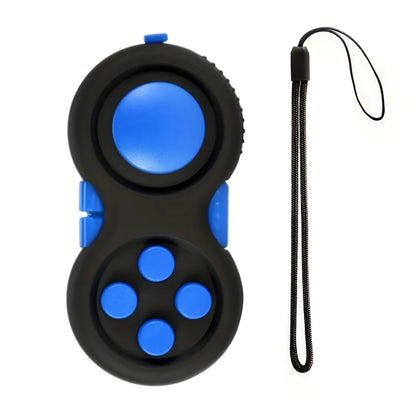 Fidget Pad with 8 Fidget Functions, Fidget Controller Stress Reducer, Toy Cube Relieves Stress and Anxiety