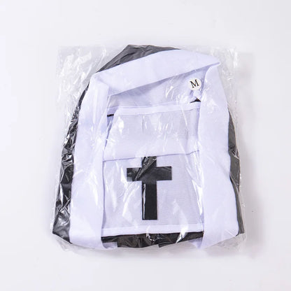 Pet Costume Halloween Clothes for Dog Cat Funny Nun Cosplay Cape Black White Costume Puppy Kitten Party Dress