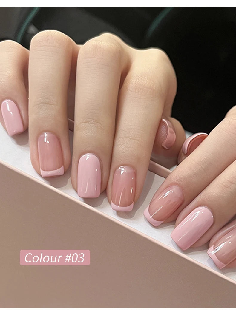 9 Colors Pink Patting Gel Smudge Canned High Saturation Popular Semi-Solid Nail Polish Gel Nail Salon