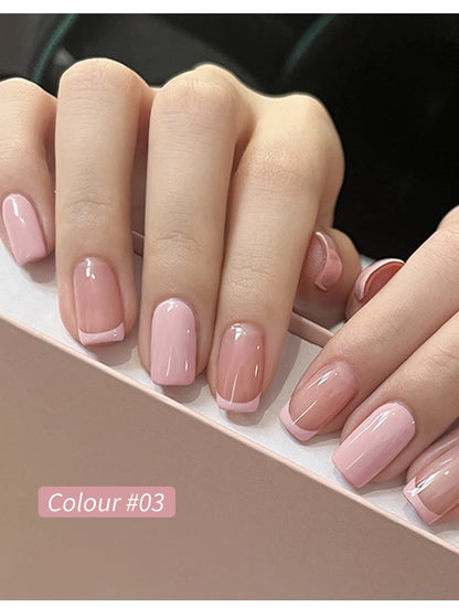 9 Colors Pink Patting Gel Smudge Canned High Saturation Popular Semi-Solid Nail Polish Gel Nail Salon