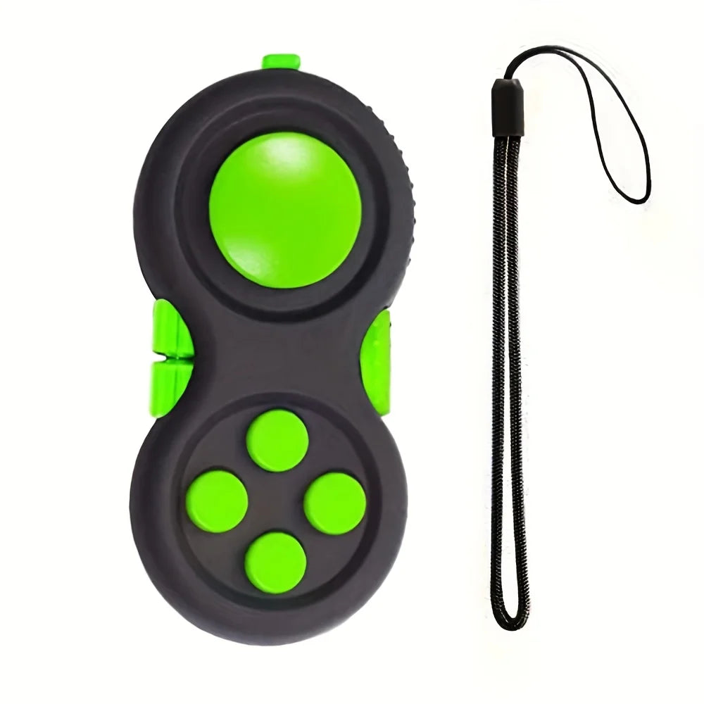 Fidget Pad with 8 Fidget Functions, Fidget Controller Stress Reducer, Toy Cube Relieves Stress and Anxiety