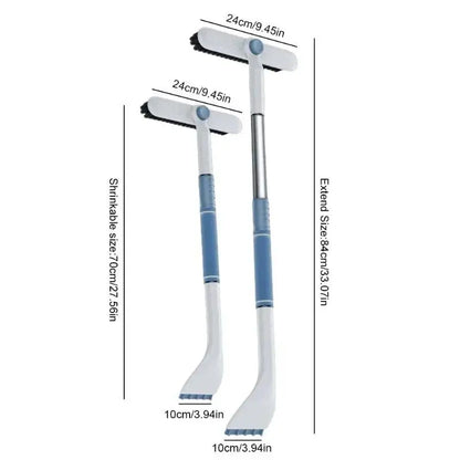 Essential Auto Frost and Snow Removal Tool; Scalable and Detachable Scraper with Brush; Anti-Freezing Ice Shovel