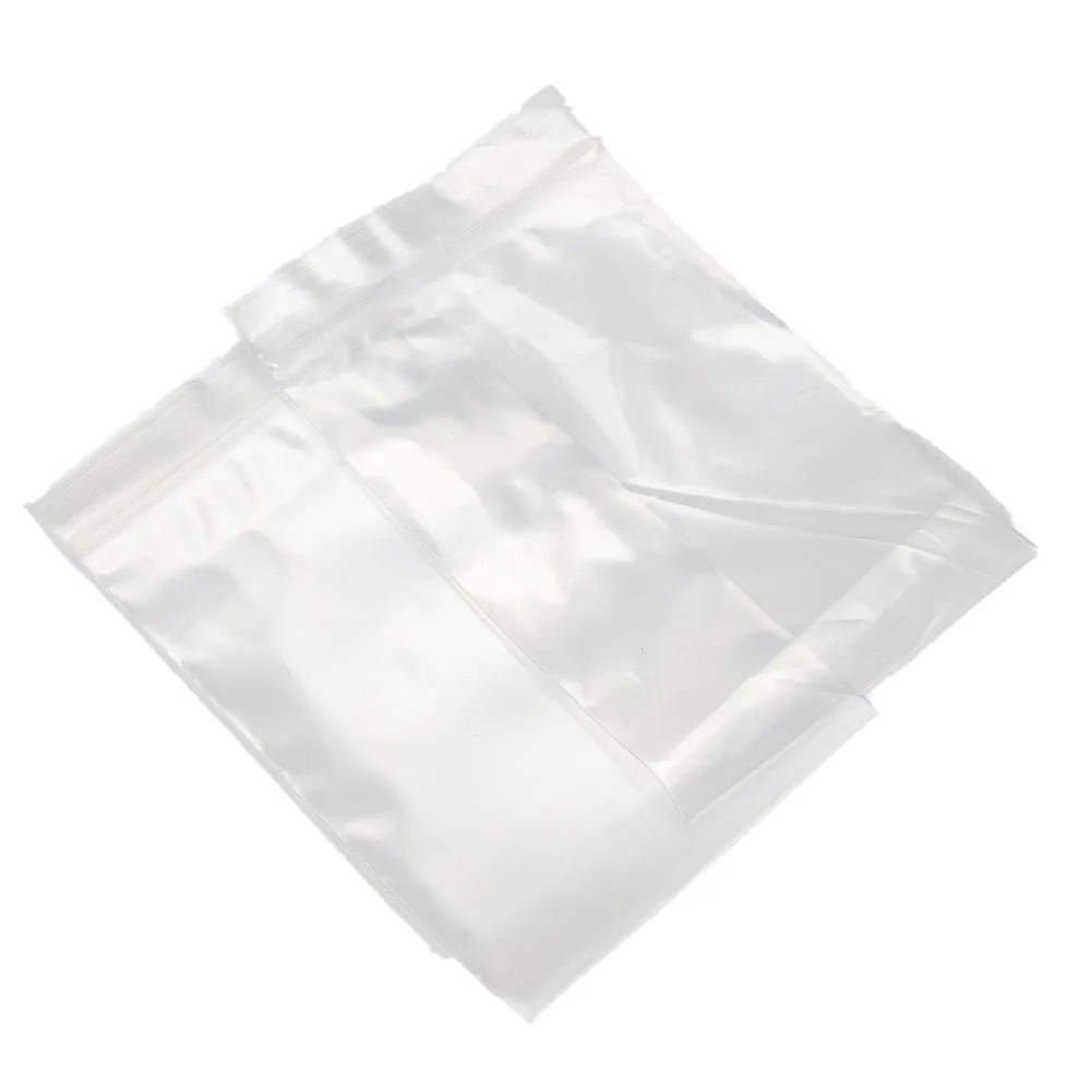 100Pcs Reclosable Clear Plastic Packaging Bags Strong Poly Zip Locks Baggies Grip Self Seal Resealable Baggy For Candy Packing