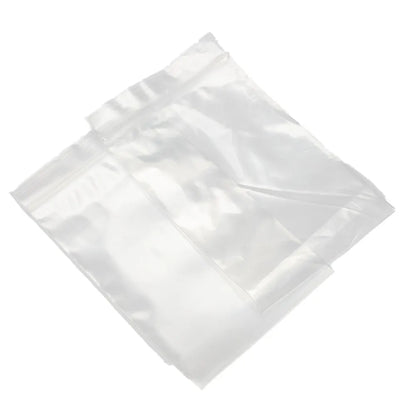 100Pcs Reclosable Clear Plastic Packaging Bags Strong Poly Zip Locks Baggies Grip Self Seal Resealable Baggy For Candy Packing