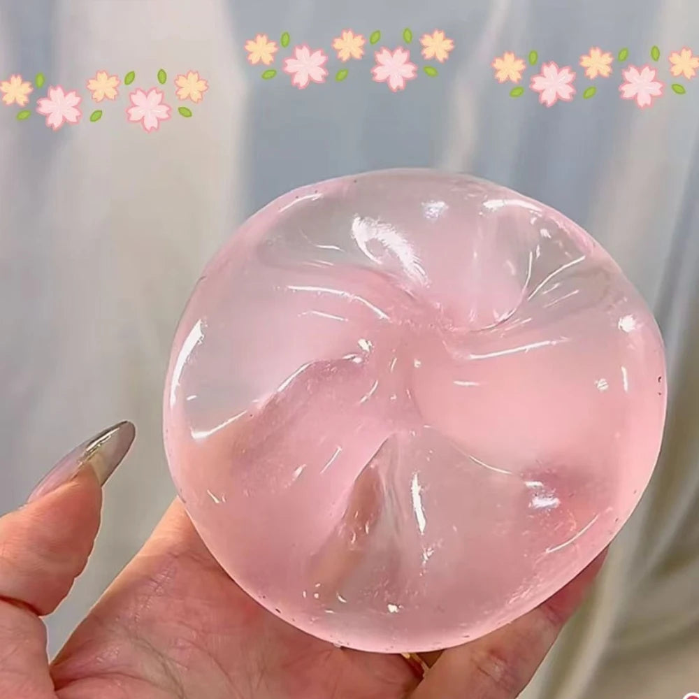 Transparent Maltose Squishy Balls – Slow-Rise Sensory Fidget