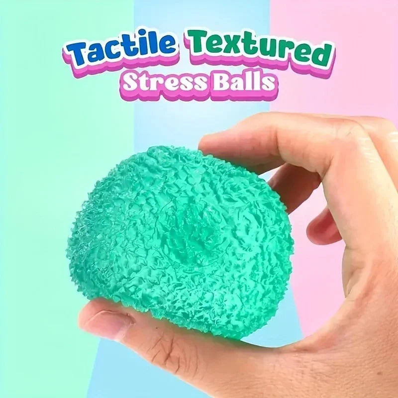 1Y-Fun Multicolor Ice Ball Squeeze Toy, Soft Pop & Pinch Sensory Fidget for Stress Relief, Cute Halloween Christmas Gift