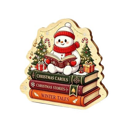 Merry Christmas Wooden Christmas Decoration Star Shape Snowman Deer Home Ornaments Rabbit Santa Claus Wall Decor New Year Gift