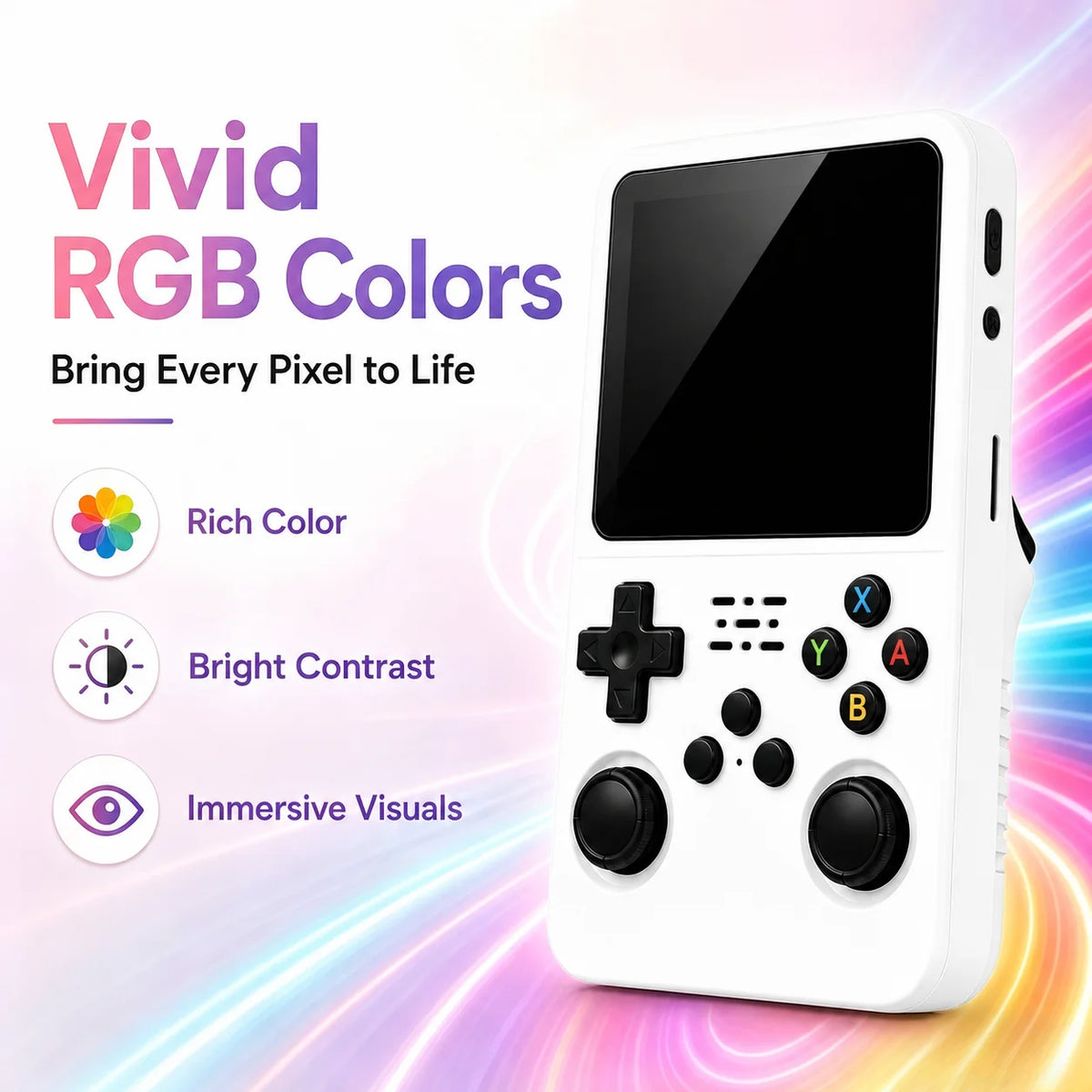 Portable R36S Retro Game Console 64GB/128GB, 3.5 Inch IPS Screen Linux Handheld Pocket Video Game Device, Perfect Gaming Gift