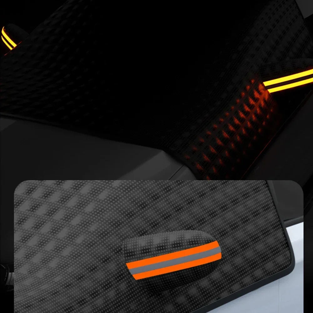 Winter Car Window Snow Cover Large Size Magnetic Car Windshield Snow Cover Anti Freeze Snow Windshield Covers Glass Sun Visor