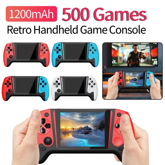Q21 Retro Handheld Arcade Game Console, 3.5‑Inch HD Screen Dual Joystick, TV Connectable Portable Vintage Gaming Console for Chi
