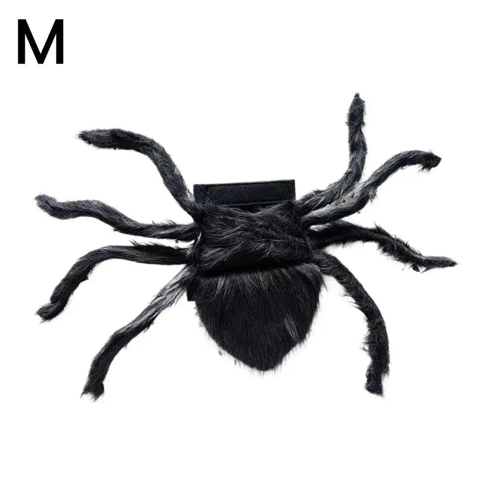Halloween Pet Spider Costume Funny Realistic Furry Dog Cat Clothes Cosplay Chest Back Outfit Party Costume for Small Medium Dogs