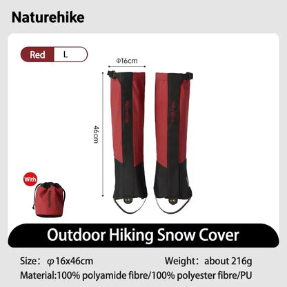 Naturehike Outdoor Trekking Snow Leggings Waterproof Snow Boot Shoe Cover Adjustable Warm Foot Cover Skiing Climbing Snowshoeing