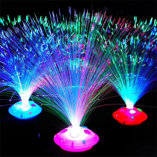 Flashing Home Decor Nighting Lighting Lamps Night Lamp LED Fiber Optic Light Christmas Decoration Multicolor