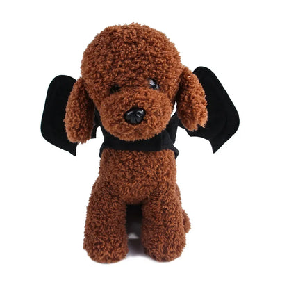Halloween Cute Pet Clothes Black Bat Wings Harness Costume for Halloween Cosplay Cat Dog Halloween Party for Pet Supplies
