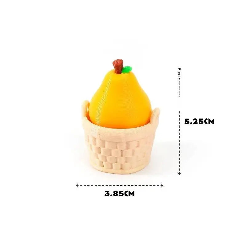 Fidget Clicker Decompression Toy 3D Printed Cute Fruit Shape Creative Anti-Stress Sensory Toy for Kids Adults Stocking Stuffer