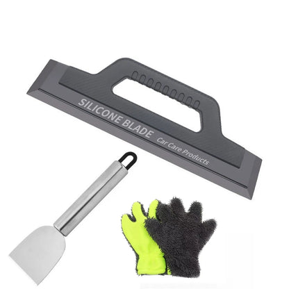 Versatile Cleaning Scraper Durable Metal Stainless Steel Glue Remover Snow Shovel for Kitchen, Bathroom and Home Use New
