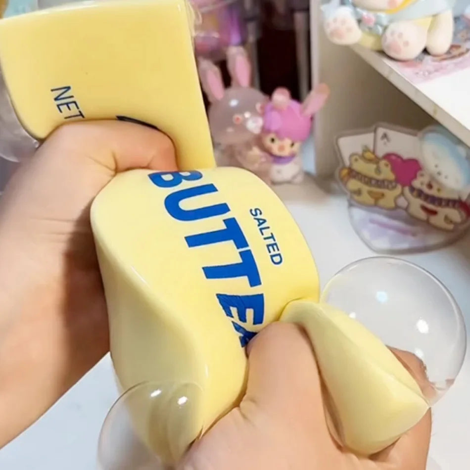 Squishy Soap Anti-Stress Toy Simulated Butter Stress-Relieving Fidget Toy Squishy Ball Relaxing Gift Party Favor Birthday Gift S