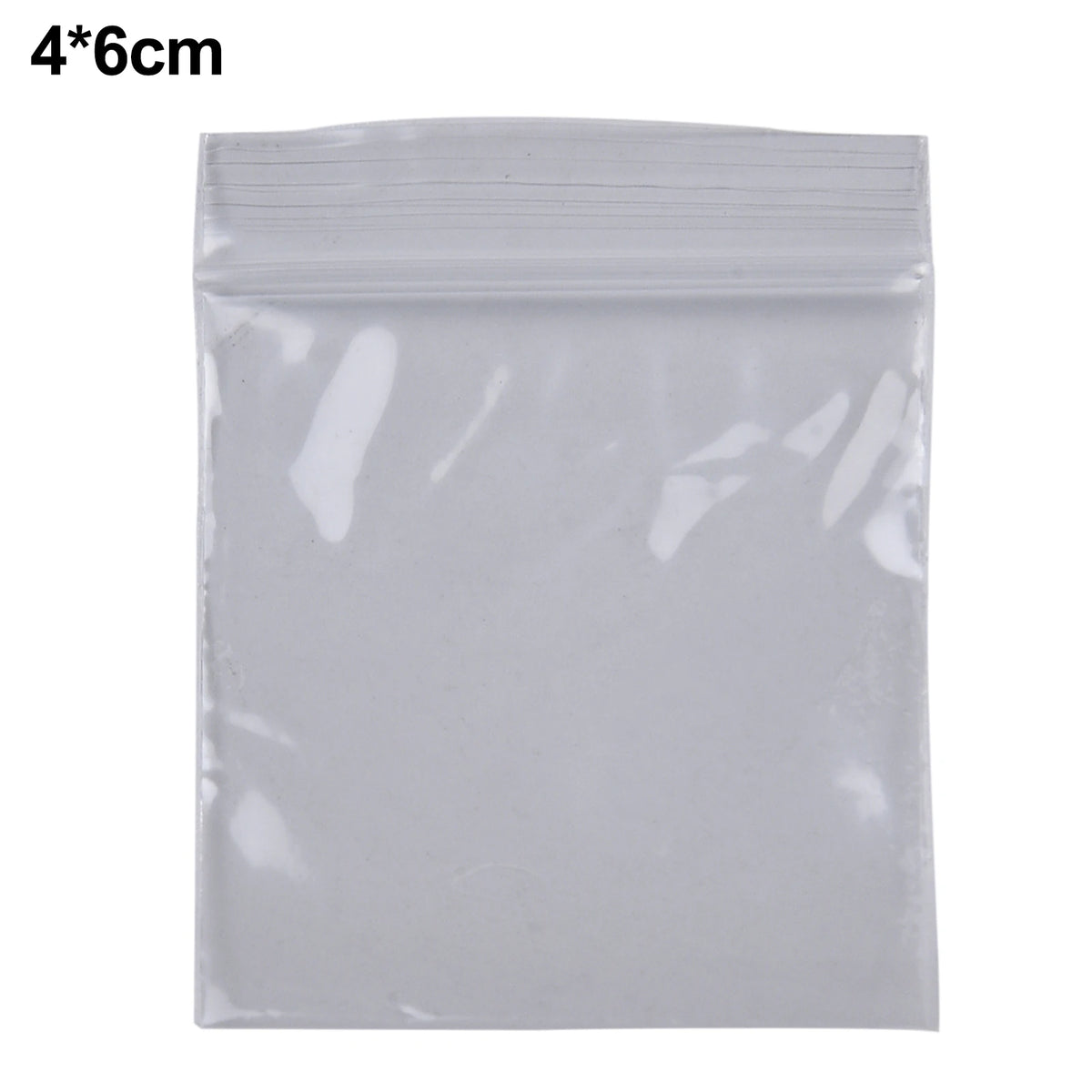 100Pcs Reclosable Clear Plastic Packaging Bags Strong Poly Zip Locks Baggies Grip Self Seal Resealable Baggy For Candy Packing