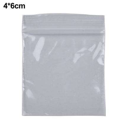 100Pcs Reclosable Clear Plastic Packaging Bags Strong Poly Zip Locks Baggies Grip Self Seal Resealable Baggy For Candy Packing