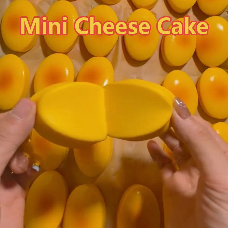 Squishy Cheese Shape Squishy Squeeze Toy Soft Slow Rising Stress Relief Sensory Fidget Toy Portable Anti-Anxiety Toy for Adults