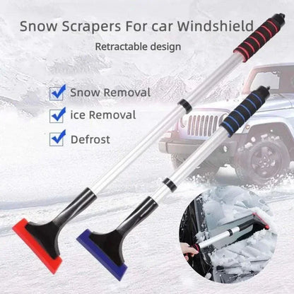 Telescopic Multi‑Function Car Snow Shovel, Ice Scraper Snow Brush for Windshield, Winter Frost Removal Cleaning Tool