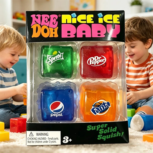 Squishy/// Schylling NeeDoh Nice Cube Sensory Squeeze Toy Super Squish Stress Relief Anxiety Sensory Tool Stress Reliever Toys