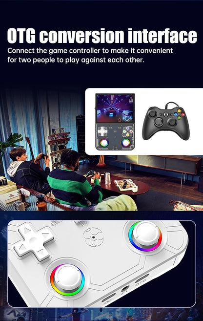 R36 Ultra X Retro Handheld Video Game Console Open Source Linux System with 4.5 Inch IPS Screen Portable Gaming Device