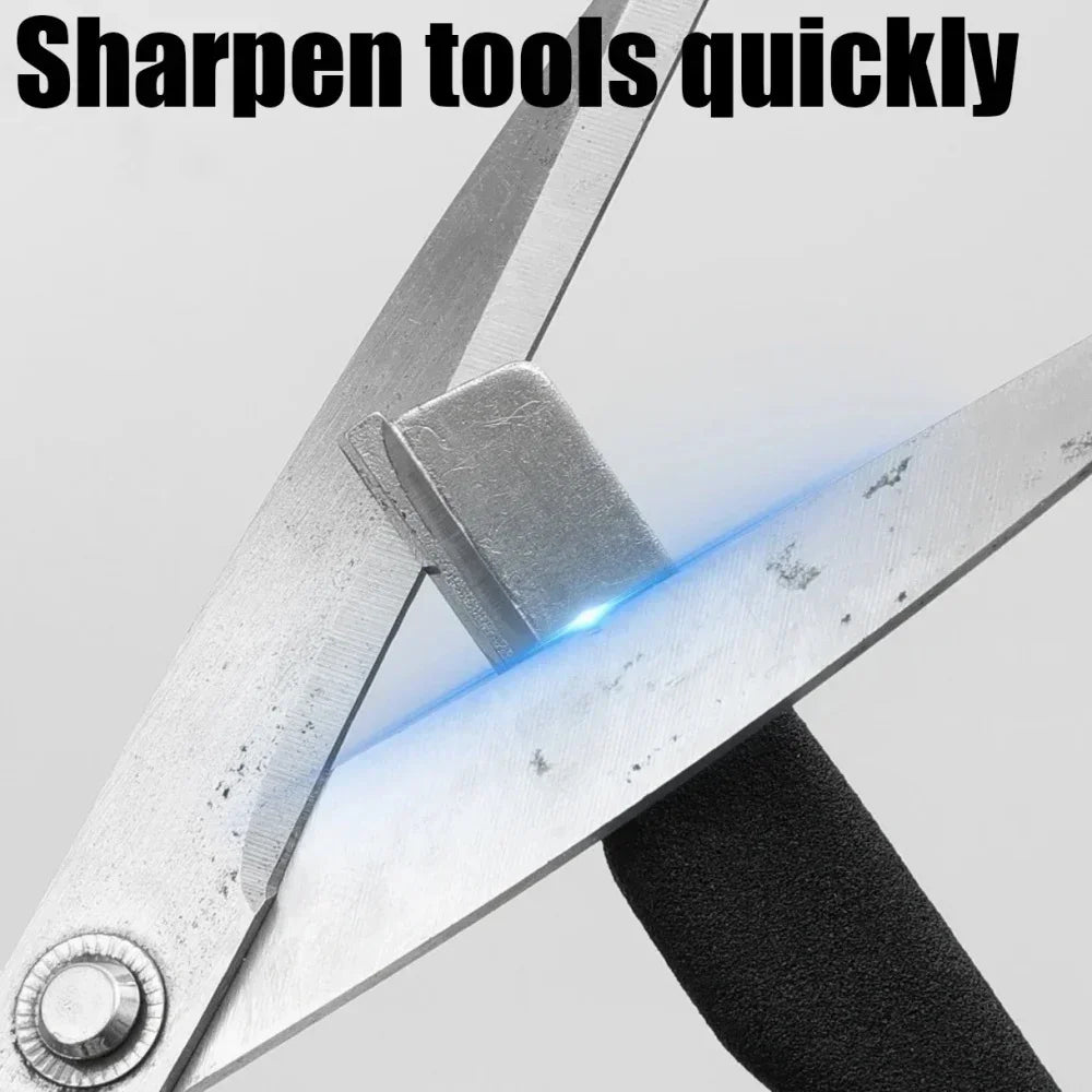 Tungsten Diamond Ceramic Sharpening Stone Professional Knife Scissor Sharpener for Kitchen Garden All Blades Shears Cutting Tool
