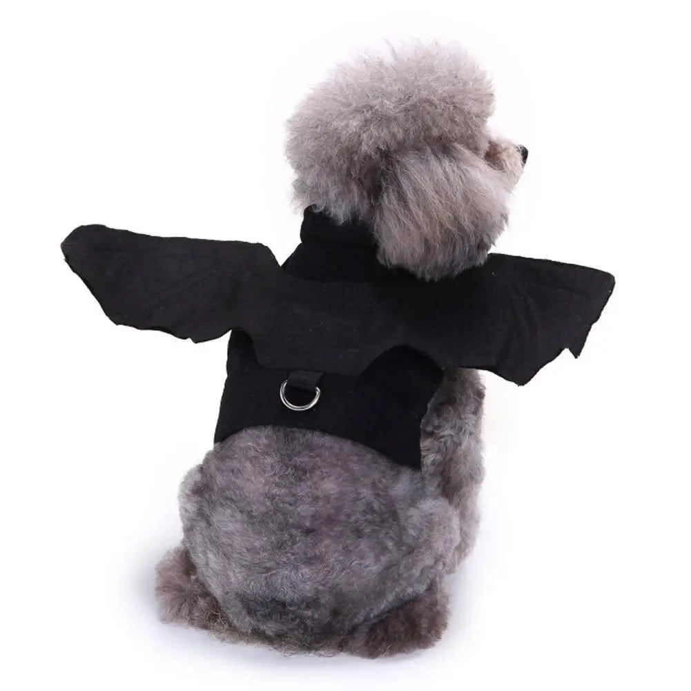 -Halloween Pet Costume - Cute Black Bat Wings Harness Costume For Cats And Dogs, Halloween Party Cosplay, Pet Supplies