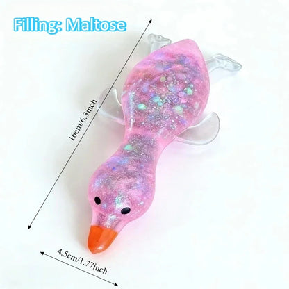 Squishy Duck Goose Stretch Fidget Toy, Cute Animal Vent Squeeze Toy, Antistress Decompression Gift for All Ages