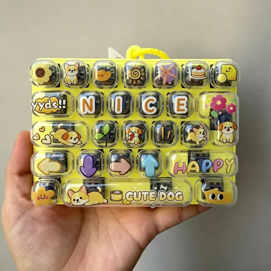 Mini Keyboard Fidget Clicker – 26-Key Pocket Toy