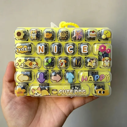 Mini Keyboard Fidget Clicker – 26-Key Pocket Toy