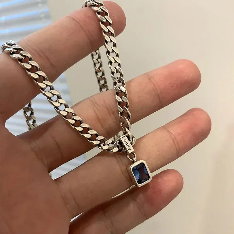 Can Open Bronze Mirror Box Pendant Women\'s Charm Retro Necklace Exquisite Handicrafts Oval Imitation Jade Jewelry Birthday Gift