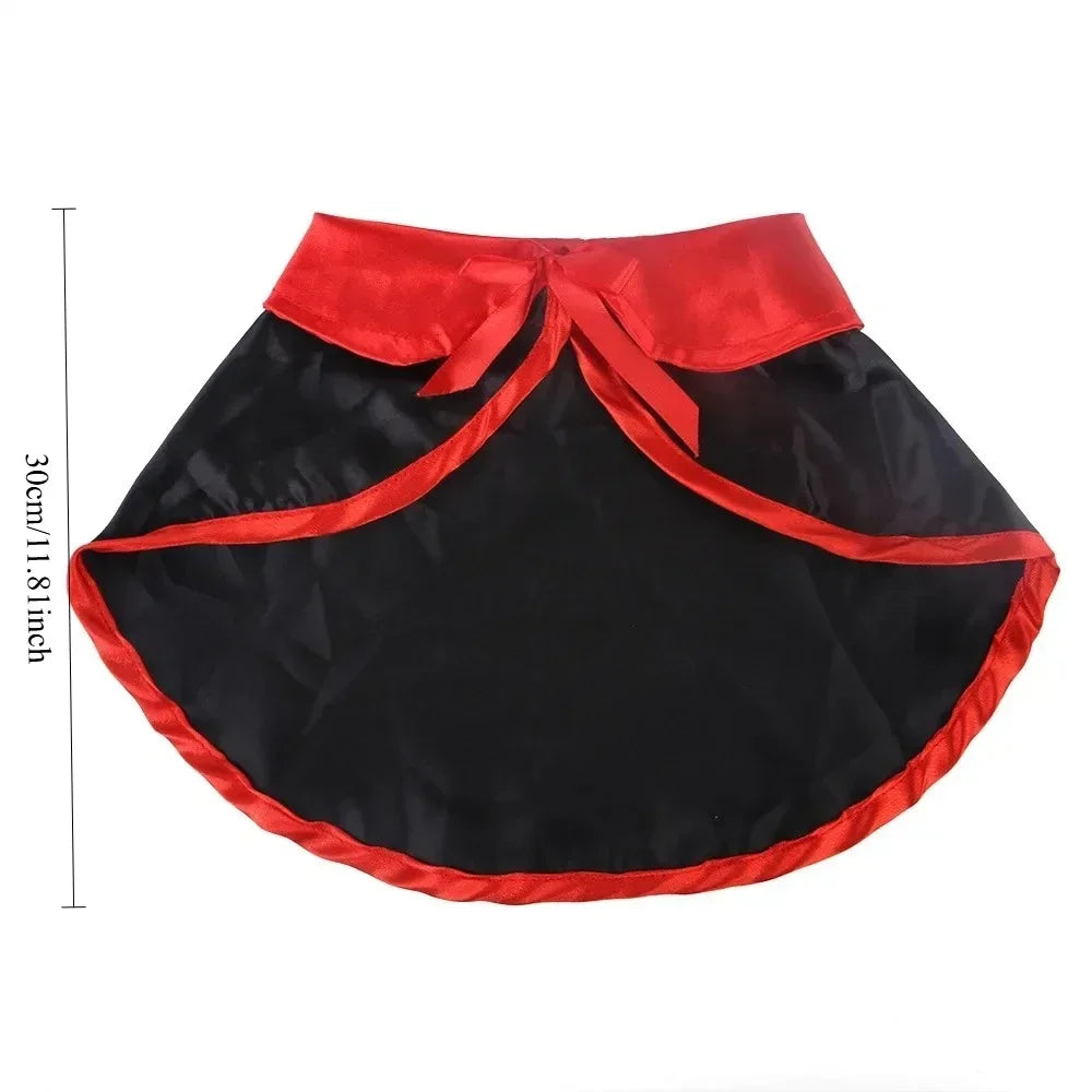 Halloween Pet Cosplay Costume Black Gold Halloween Decoration Wizard Hat Cape Set Printed Cat Dog Suit Party Accessories