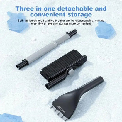 Essential Auto Frost and Snow Removal Tool; Scalable and Detachable Scraper with Brush; Anti-Freezing Ice Shovel