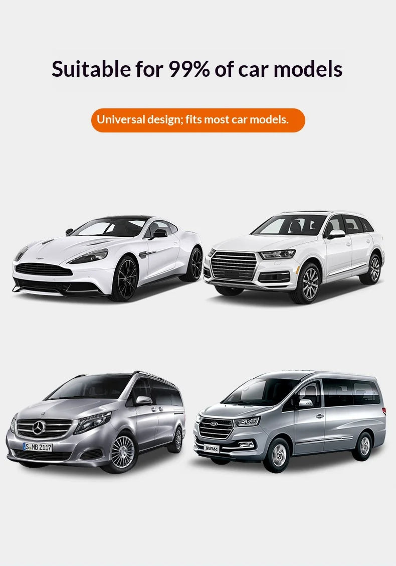 Car Windshield Snow Cover | PE Aluminum Film Winter Ice & Frost Shield | UV Protection & Dustproof Sunshade for Car Windshield