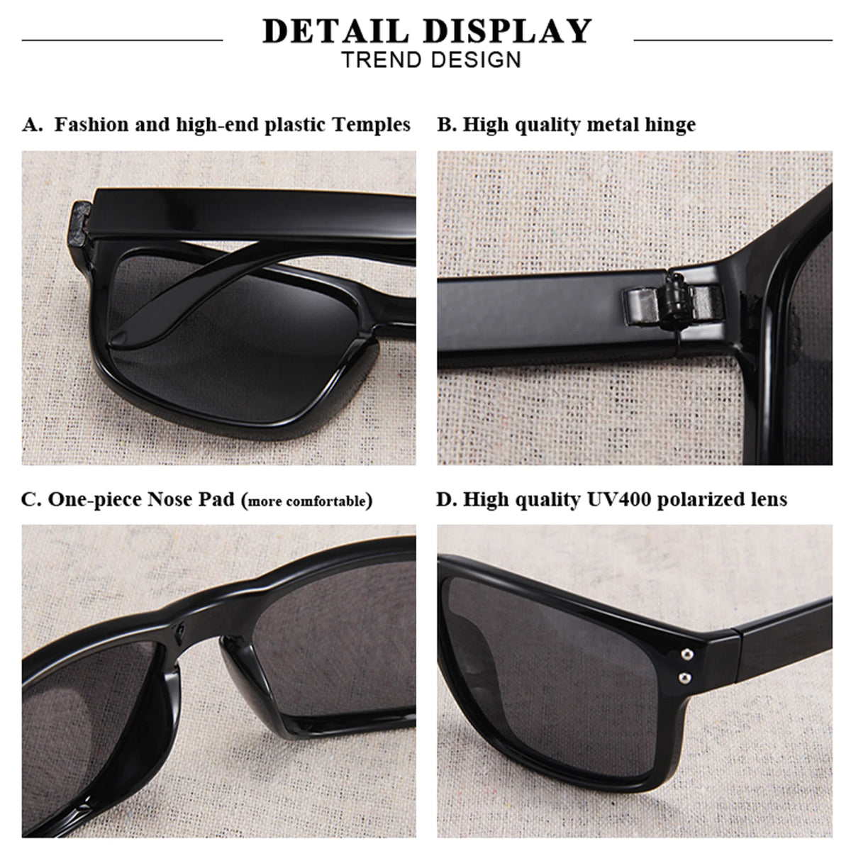 2026 NEW KIDIN Eco-Friendly Polarized Sunglasses Square Outdoor Sports Party Beach Women Men Sun Glasses UV400