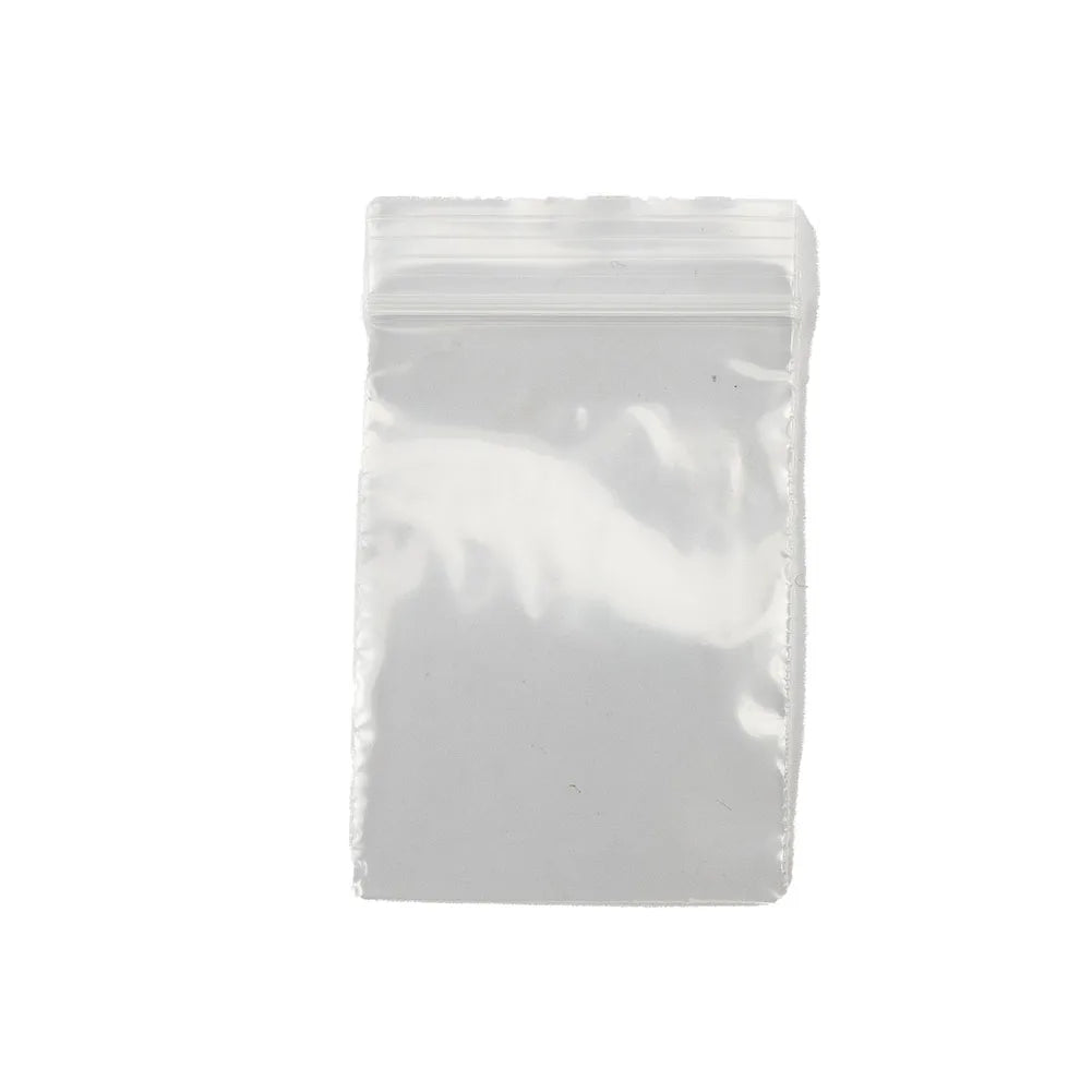100Pcs Reclosable Clear Plastic Packaging Bags Strong Poly Zip Locks Baggies Grip Self Seal Resealable Baggy For Candy Packing