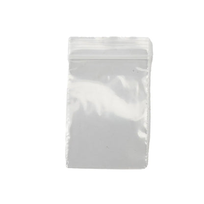 100Pcs Reclosable Clear Plastic Packaging Bags Strong Poly Zip Locks Baggies Grip Self Seal Resealable Baggy For Candy Packing