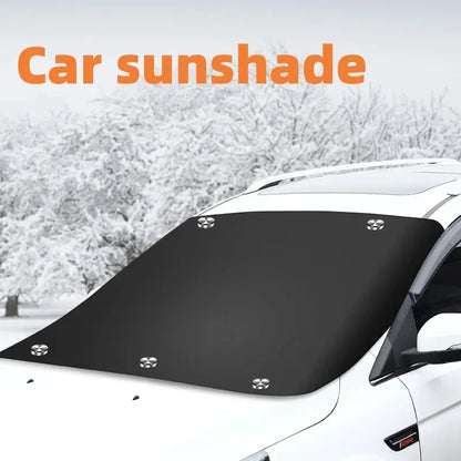 Car Magnetic Snow Shield Winter Front Windshield Cover Anti-frost Sun Protection Half Car Cover Insulated sunshade