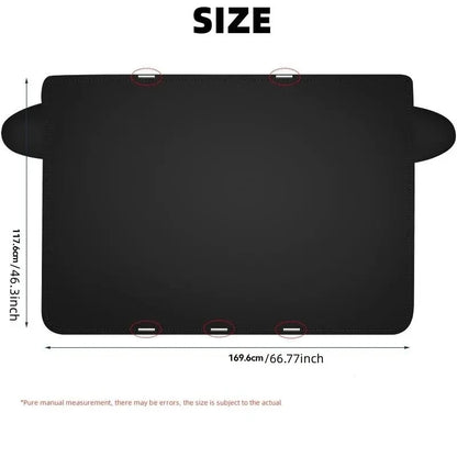 Car Magnetic Snow Shield Winter Front Windshield Cover Anti-frost Sun Protection Half Car Cover Insulated sunshade