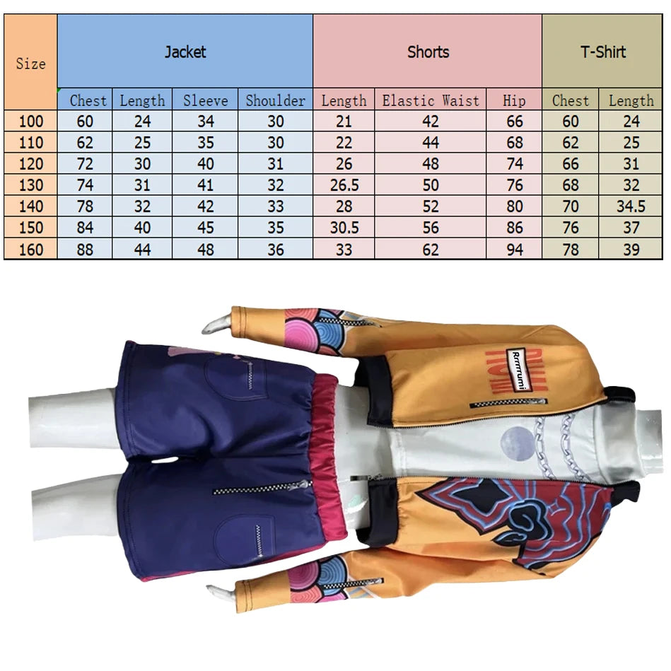 Kids Anime Cosplay Girl Costume Group Idol Singer Performance Show Black Golden Costume Child Halloween Party Clolthes Outfit