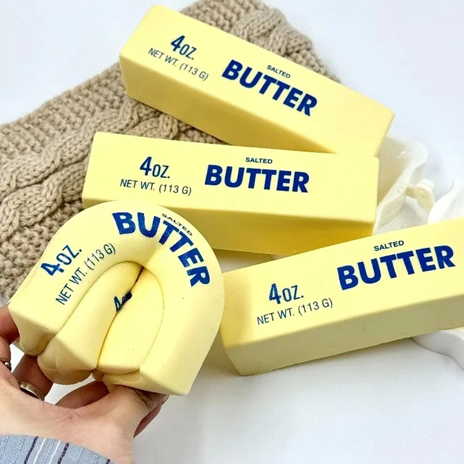 Squishy Soap Anti-Stress Toy Simulated Butter Stress-Relieving Fidget Toy Squishy Ball Relaxing Gift Party Favor Birthday Gift S
