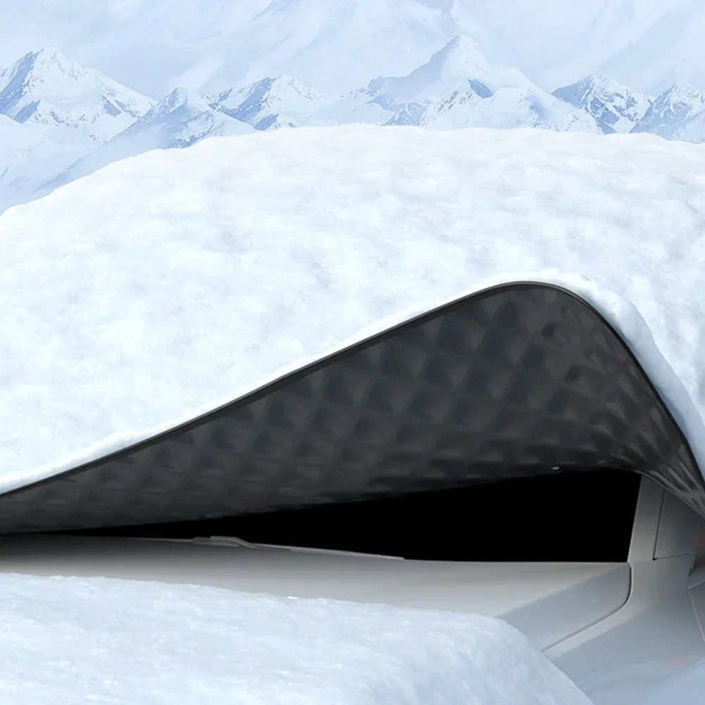 Winter Car Window Snow Cover Large Size Magnetic Car Windshield Snow Cover Anti Freeze Snow Windshield Covers Glass Sun Visor