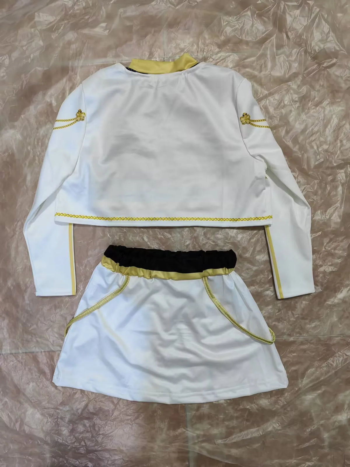 Kids Anime Cosplay Girl Costume Group Idol Singer Performance Show Black Golden Costume Child Halloween Party Clolthes Outfit