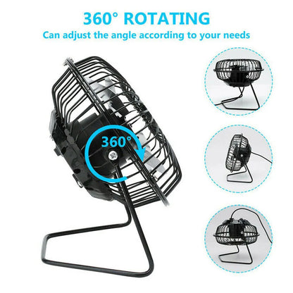 Mini Fan USB Fan 14.5*15cm Lightweight Rotatable USB Powered Emergencies And Outdoor Work 1pc High Quality Desktop